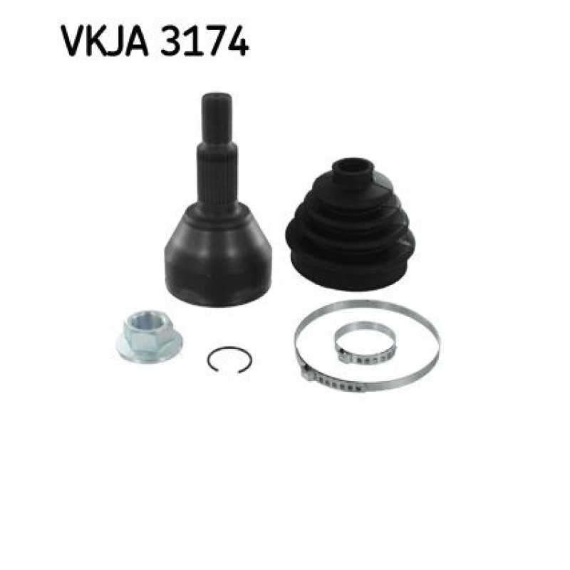 Homokineet reparatie set, aandrijfas Vooras, Wielzijde