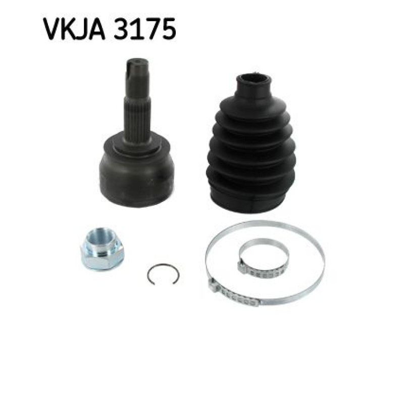 Homokineet reparatie set, aandrijfas Vooras, Wielzijde