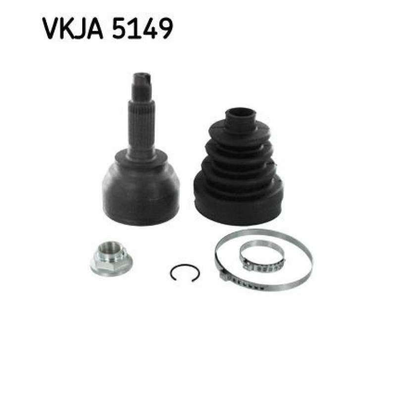 Homokineet reparatie set, aandrijfas Vooras, Wielzijde