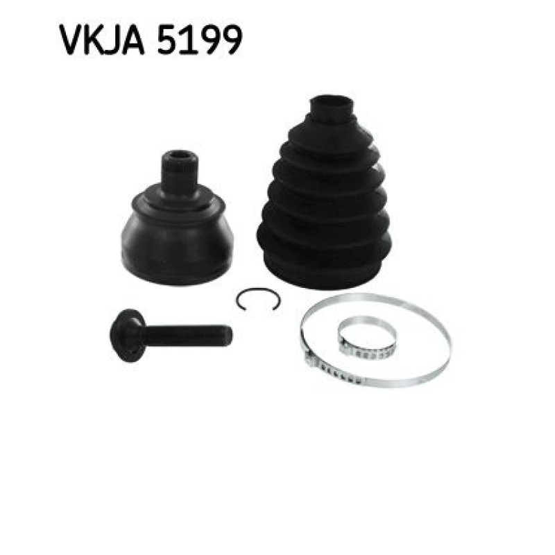 Homokineet reparatie set, aandrijfas Vooras, Wielzijde