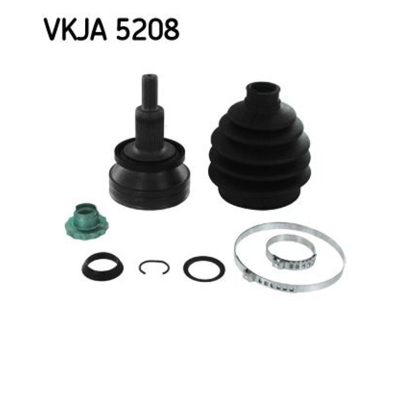 Homokineet reparatie set, aandrijfas Vooras, Wielzijde