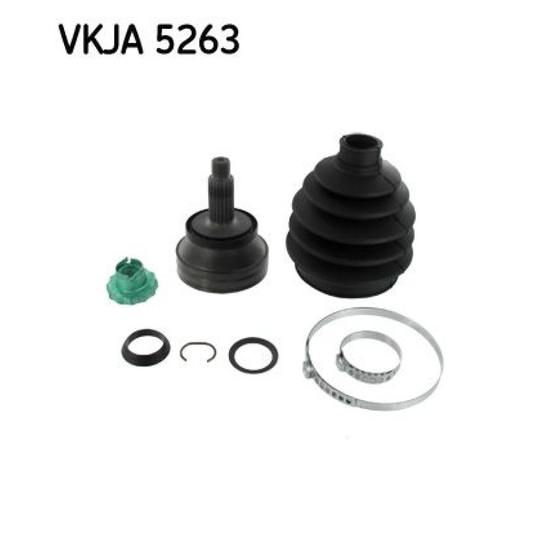 Homokineet reparatie set, aandrijfas Vooras, Wielzijde