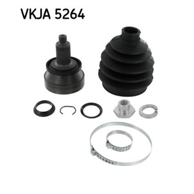 Homokineet reparatie set, aandrijfas Vooras, Wielzijde