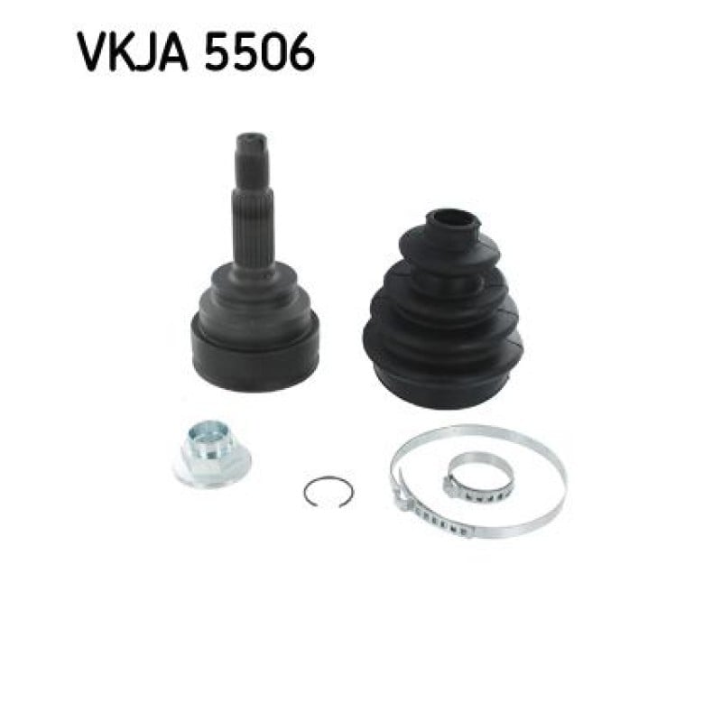 Homokineet reparatie set, aandrijfas Vooras, Wielzijde
