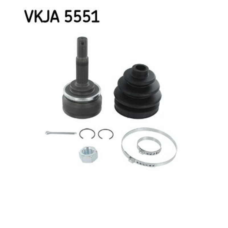 Homokineet reparatie set, aandrijfas Vooras, Wielzijde