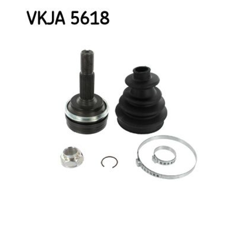 Homokineet reparatie set, aandrijfas Vooras links, Wielzijde