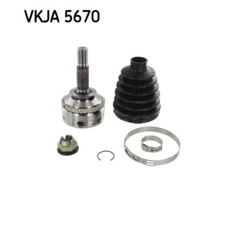 Homokineet reparatie set, aandrijfas Vooras links, Wielzijde