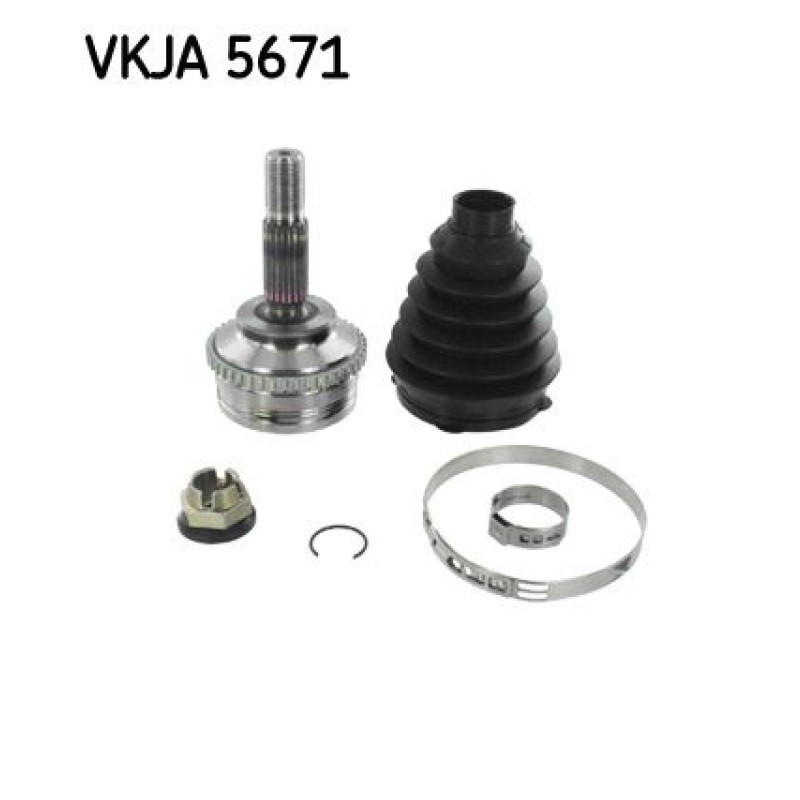Homokineet reparatie set, aandrijfas Vooras rechts, Wielzijde