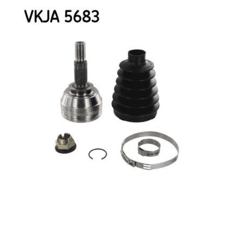 Homokineet reparatie set, aandrijfas Vooras, Wielzijde