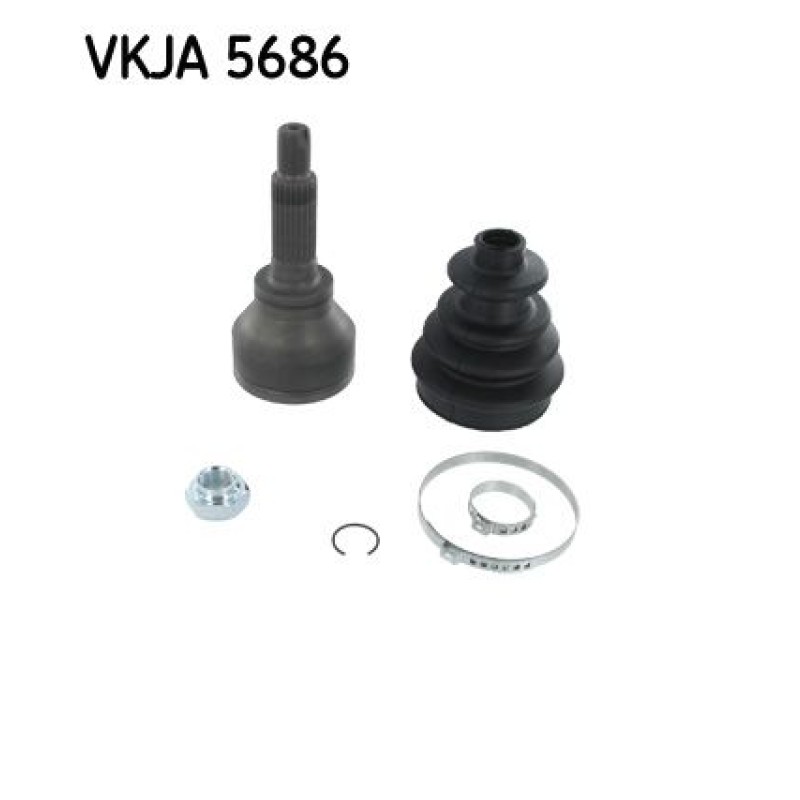 Homokineet reparatie set, aandrijfas Achteras, Wielzijde