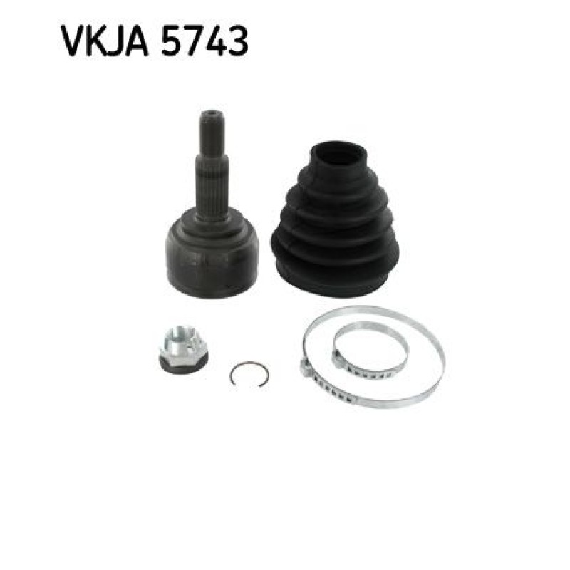 Homokineet reparatie set, aandrijfas Vooras, Wielzijde