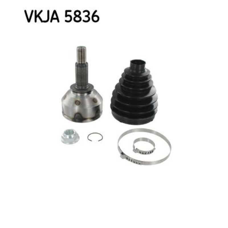 Homokineet reparatie set, aandrijfas Vooras, Wielzijde