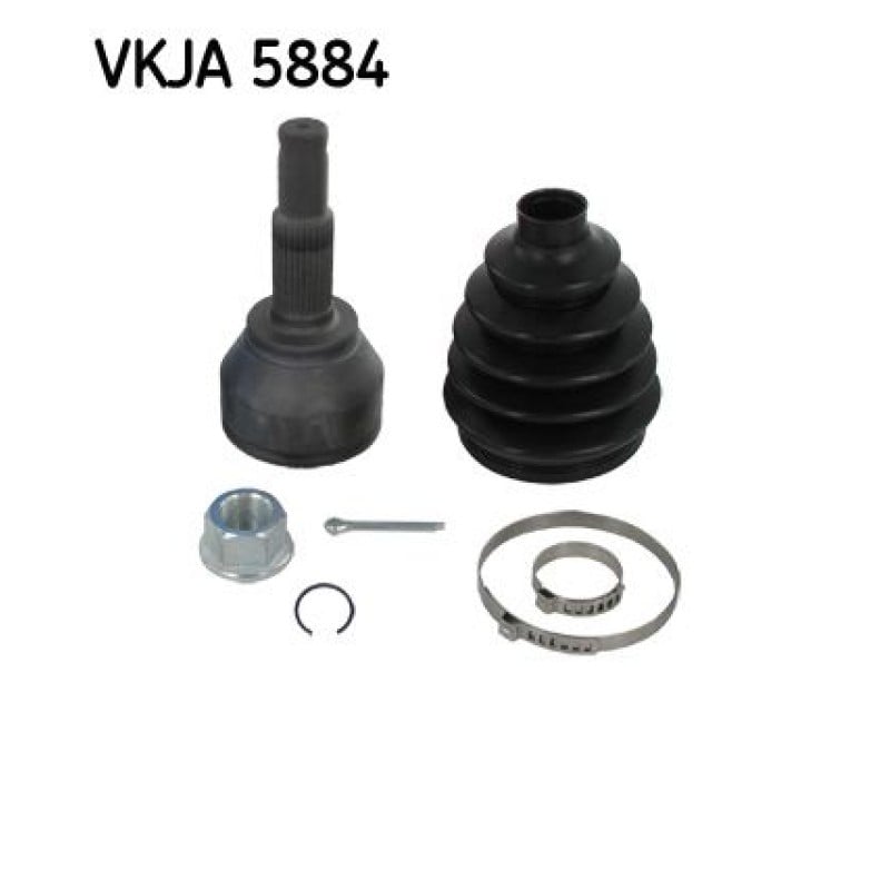 Homokineet reparatie set, aandrijfas Vooras, Wielzijde
