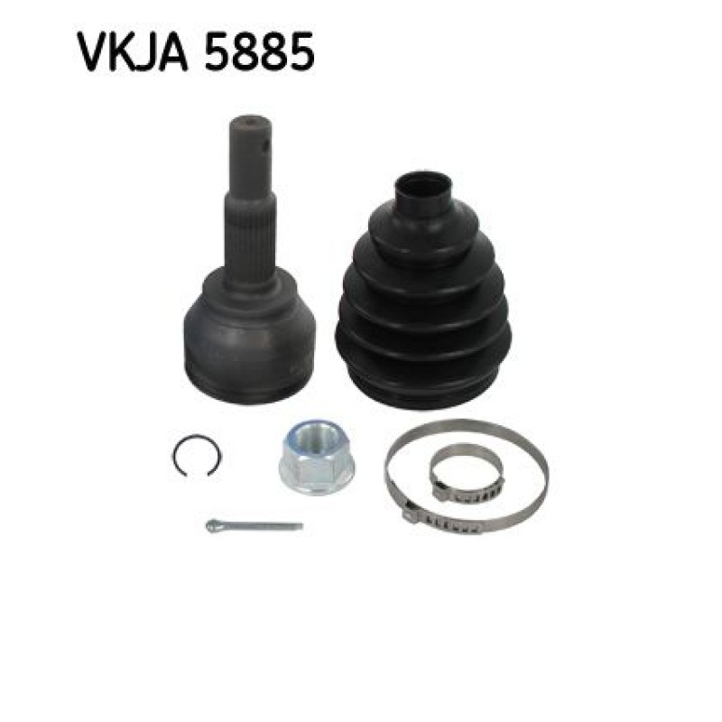 Homokineet reparatie set, aandrijfas Vooras, Wielzijde