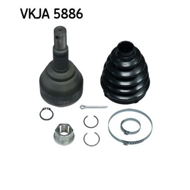 Homokineet reparatie set, aandrijfas Vooras, Wielzijde