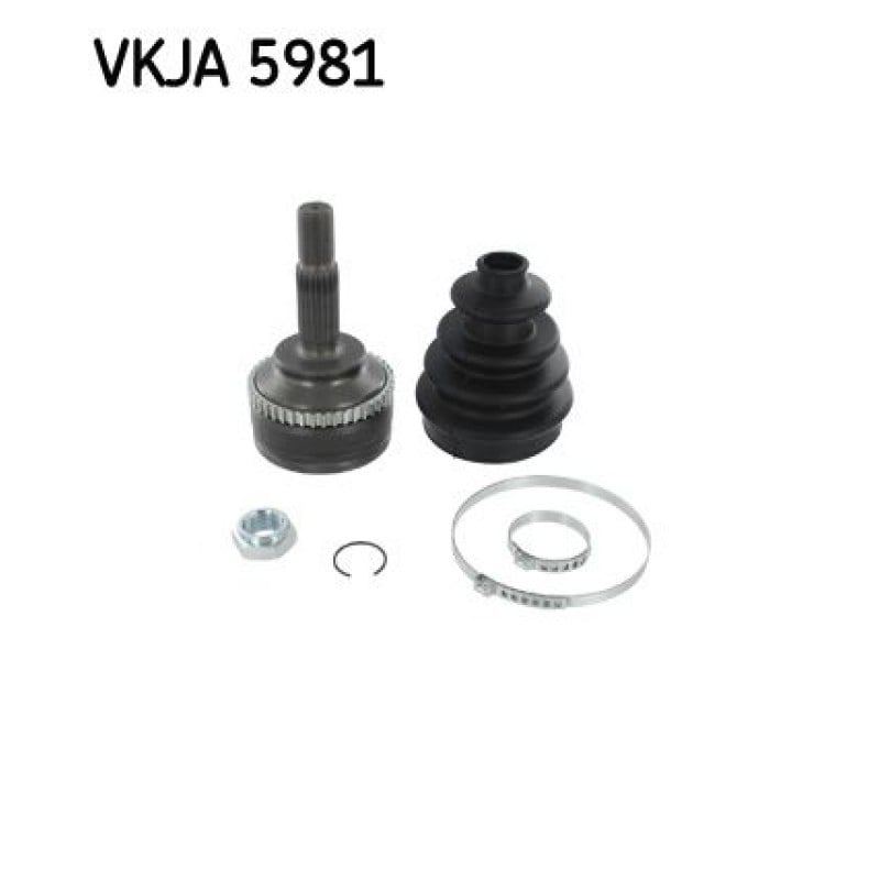 Homokineet reparatie set, aandrijfas Vooras, Wielzijde