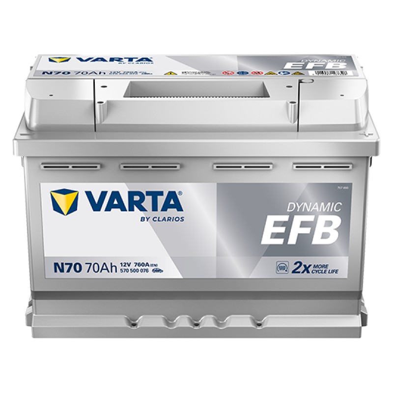 Accu 12 V 70 Ah - EFB
